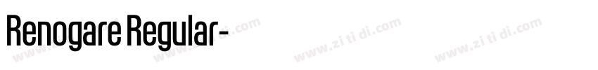 Renogare Regular字体转换